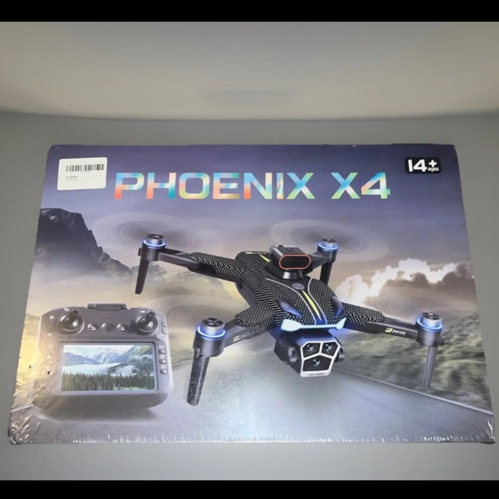 Drone W/Cinematic Camera Built In Screen, Remote, GPS,Auto Return A Phoenix X4